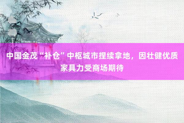 中国金茂“补仓”中枢城市捏续拿地，因壮健优质家具力受商场期待