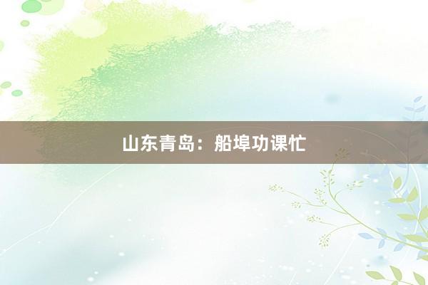山东青岛：船埠功课忙