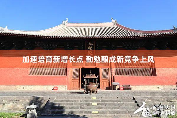 加速培育新增长点 勤勉酿成新竞争上风