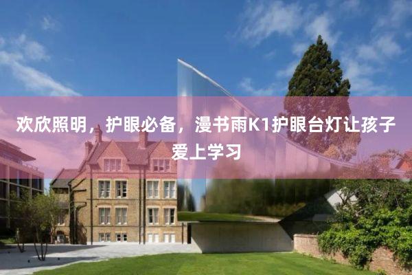 欢欣照明，护眼必备，漫书雨K1护眼台灯让孩子爱上学习